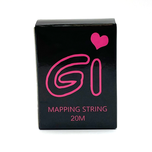 Girlz Ink brow mapping string packaging showing 20m eyebrow ruler string used for PMU brow mapping and symmetry.
