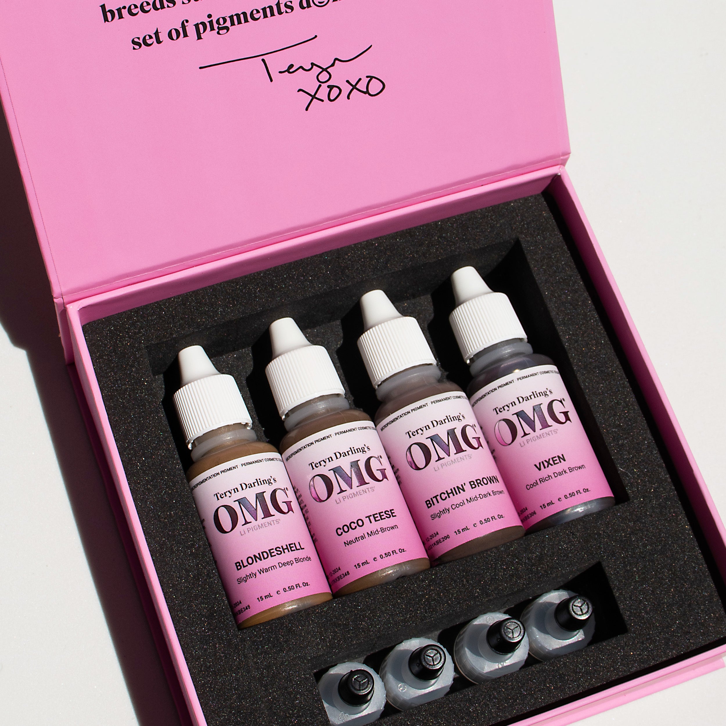 OMG® Brow Pigment Set | High Quality PMU Pigment Set Heals True to