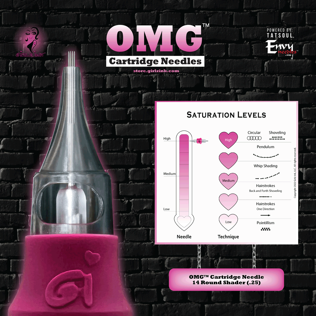 OMG® Needle Variety Pack – 12 Cartridges (One of Each Configuration)