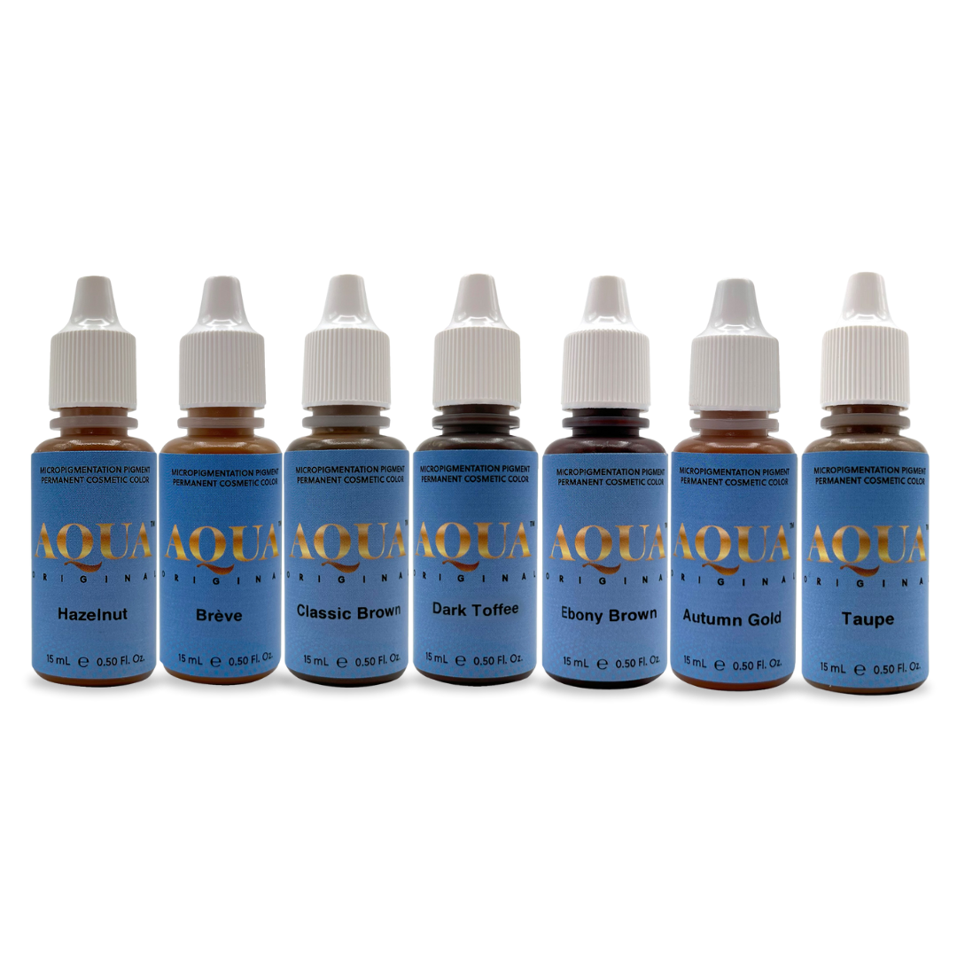 Teryn’s Favorite Aqua Brow Pigment Kit – 7 Core Colors for Predictable, Gorgeous Healed Results