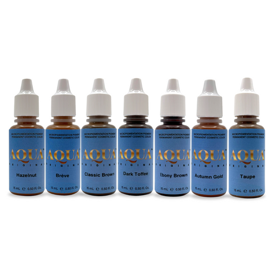 Teryn’s Favorite Aqua Brow Pigment Kit – 7 Core Colors for Predictable, Gorgeous Healed Results