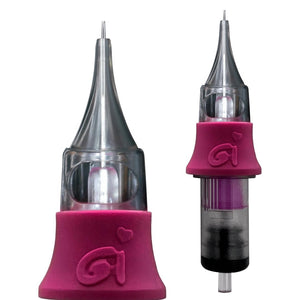 OMG PMU 3RS 0.30mm polished long taper cartridge needle for permanent makeup.