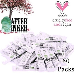 After Inked tattoo aftercare lotion pillow pack on white background