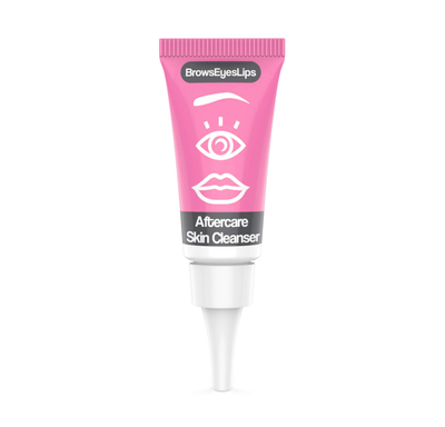 Professional permanent makeup aftercare ointment tube with detailed back label
