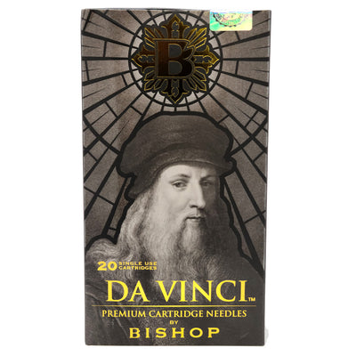 Bishop Da Vinci 3RS Premium Cartridge Needles – professional tattoo and PMU cartridges engineered for smooth pigment flow, reduced skin trauma, and flawless shading results. Features long-taper polished tips, advanced membrane safety, and Bishop’s signature precision for consistent, artistic performance.
