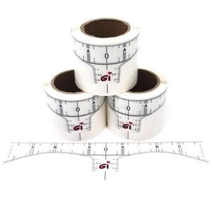 GI disposable brow ruler stickers for PMU eyebrow mapping and symmetry.