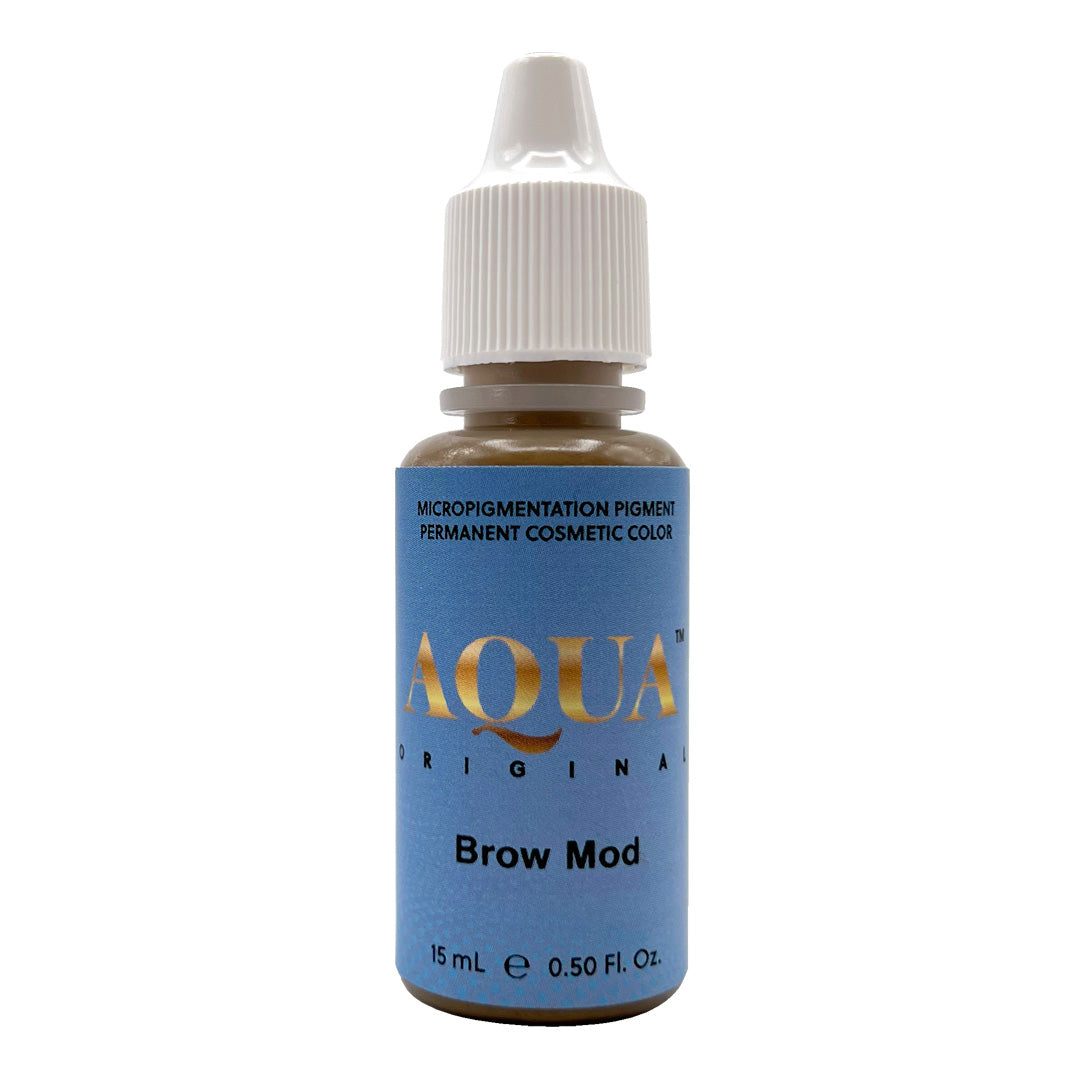 Aqua Original Brow Mod pigment by Li Pigments – corrector pigment for brow color correction in permanent makeup.