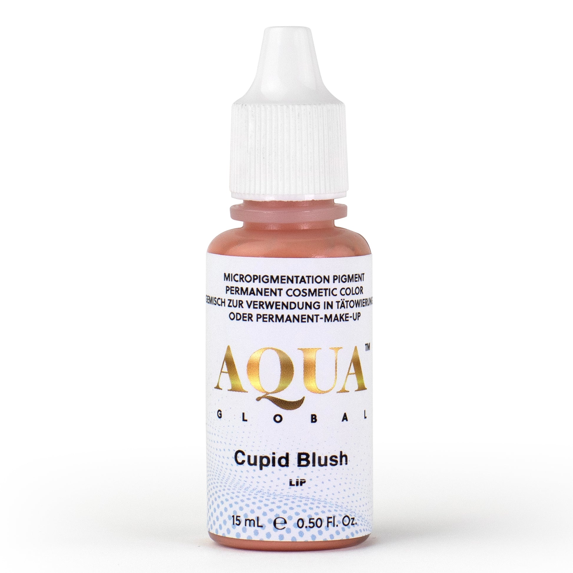 Aqua Cupid's Blush lip pigment bottle for permanent makeup tattooing