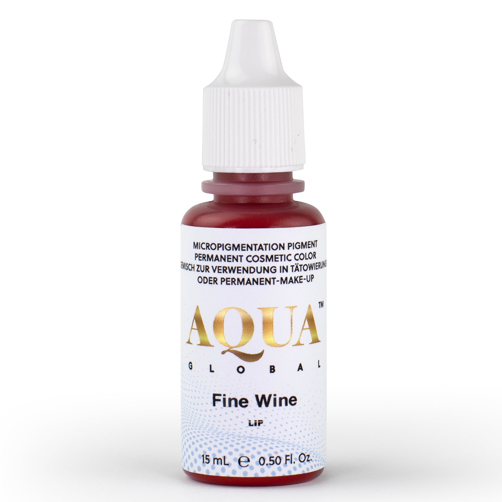 Aqua Global Fine Wine lip pigment bottle for professional permanent makeup artists