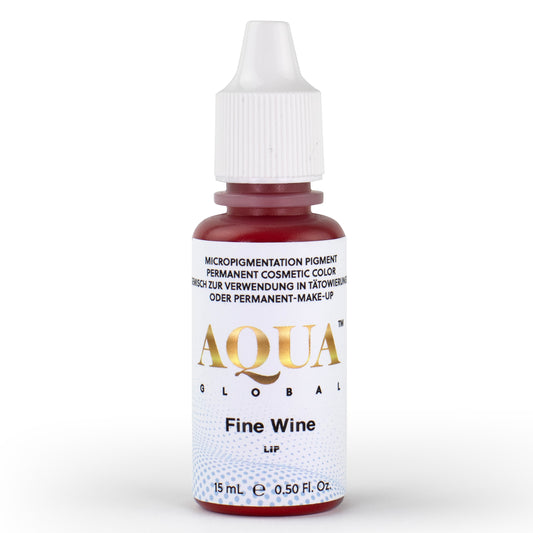 Aqua Global Fine Wine lip pigment bottle for professional permanent makeup artists