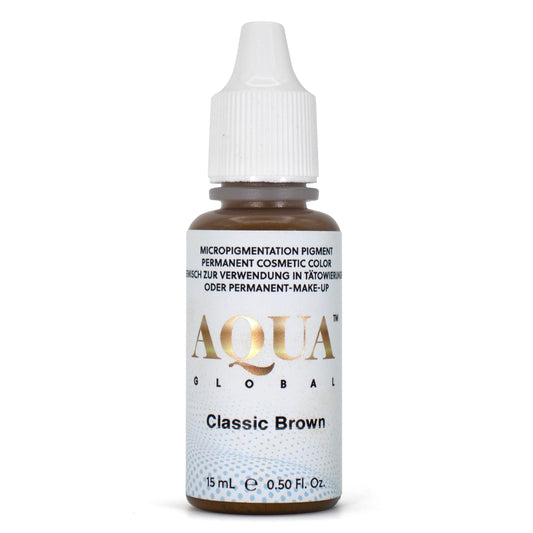 Aqua Global Classic Brown Pigment – 15ml balanced brown ideal for all Fitzpatrick levels