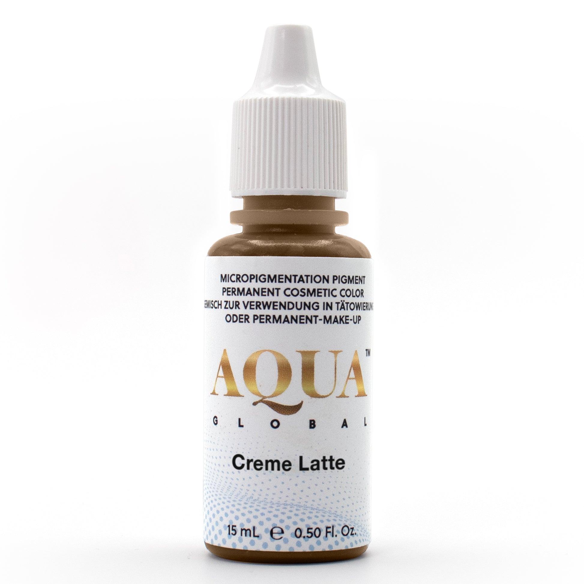 Aqua Global Creme Latte Pigment – 15ml soft, light brown for blondes and fair skin tones