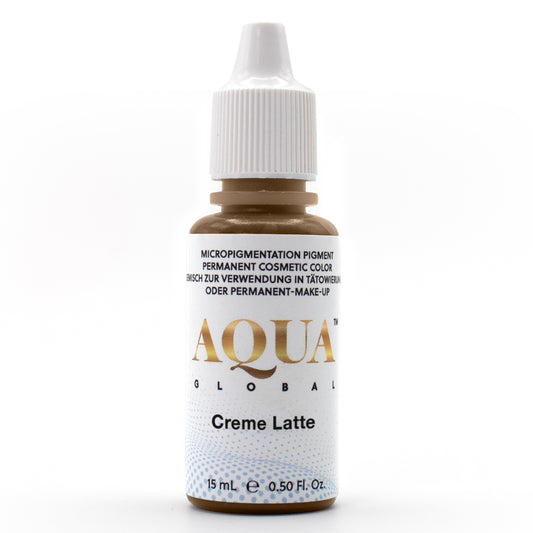 Aqua Global Creme Latte Pigment – 15ml soft, light brown for blondes and fair skin tones