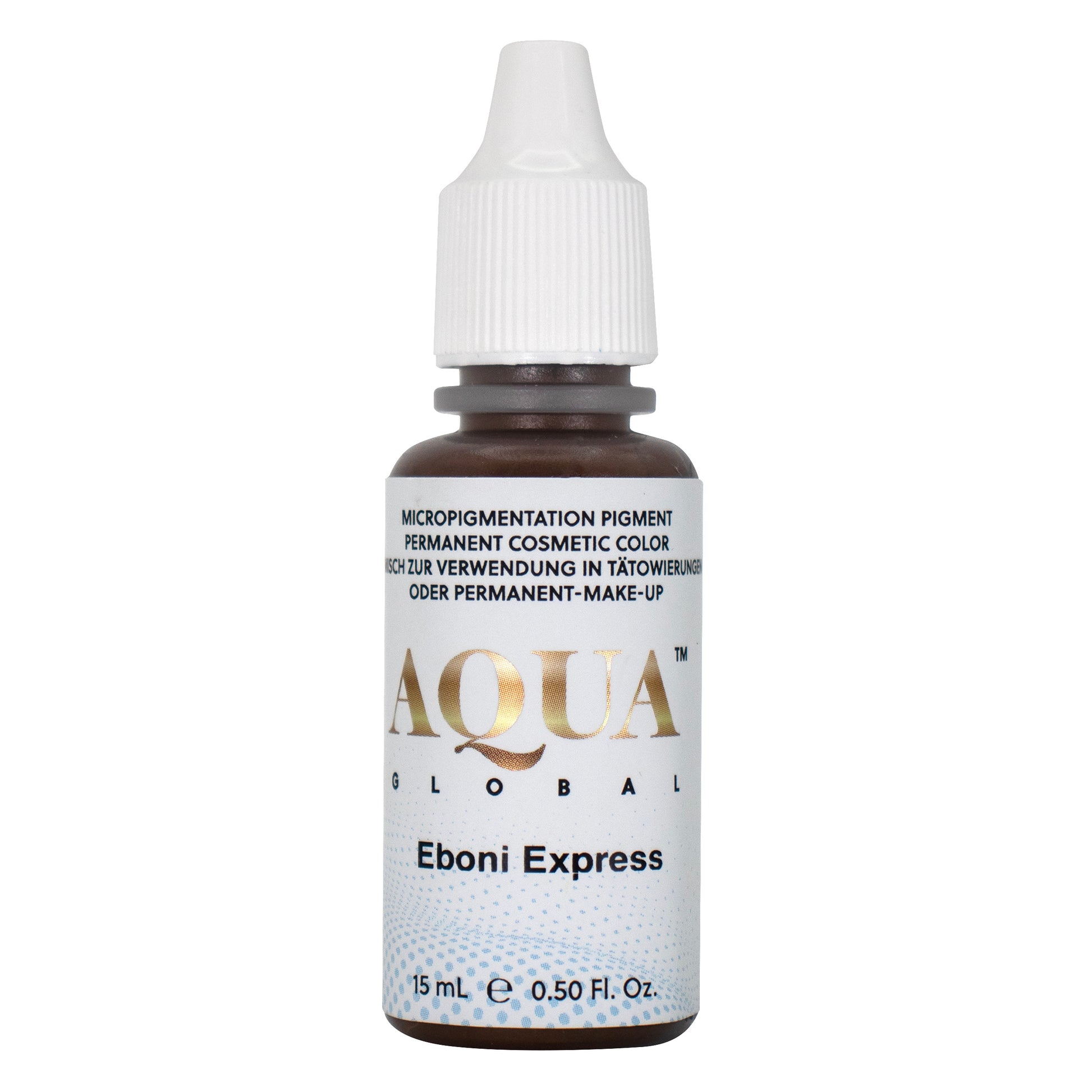 Aqua Global Eboni Express Pigment – 15ml deep cool brown for bold brow results