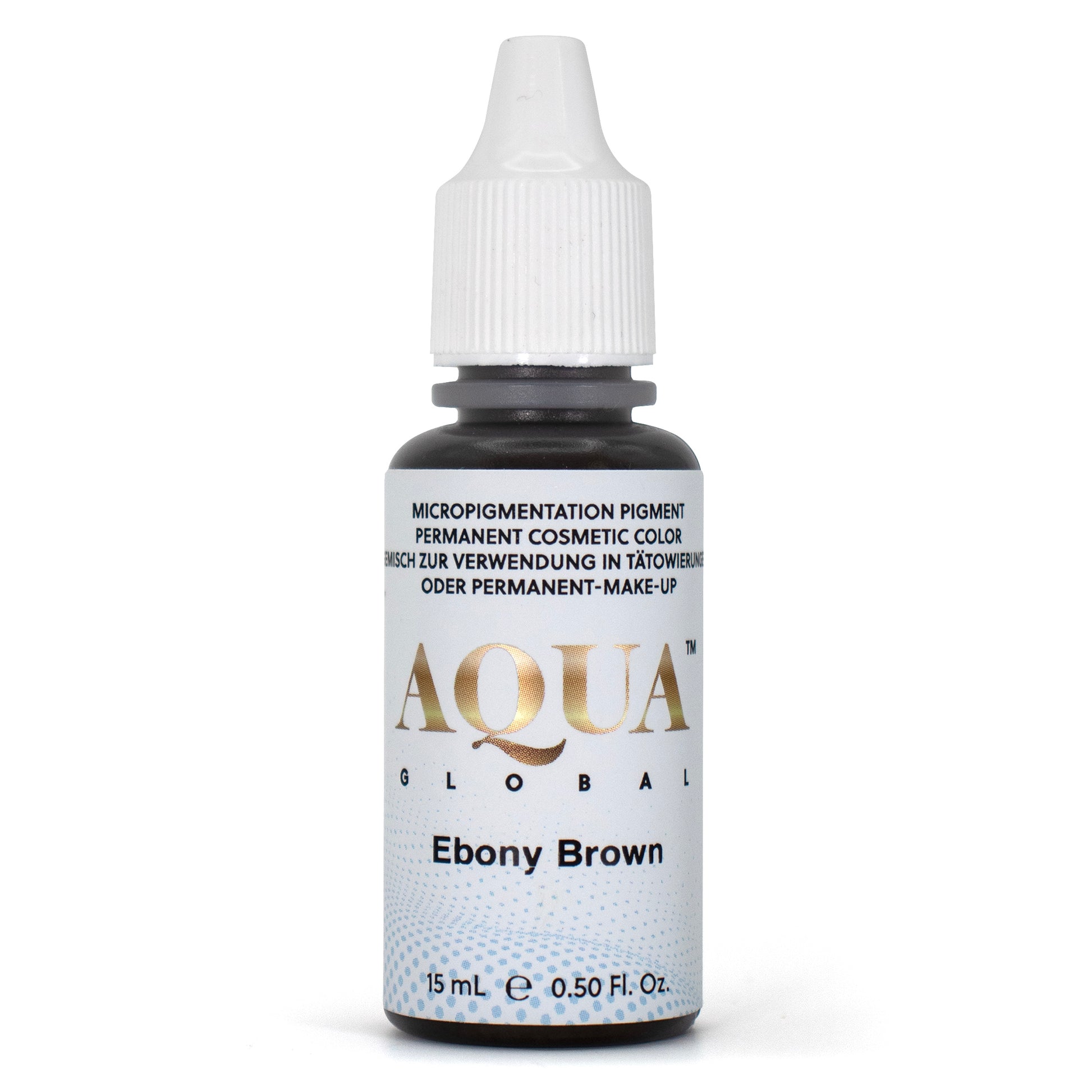 Aqua Global Ebony Brown Pigment – 15ml dark black-brown for maximum saturation