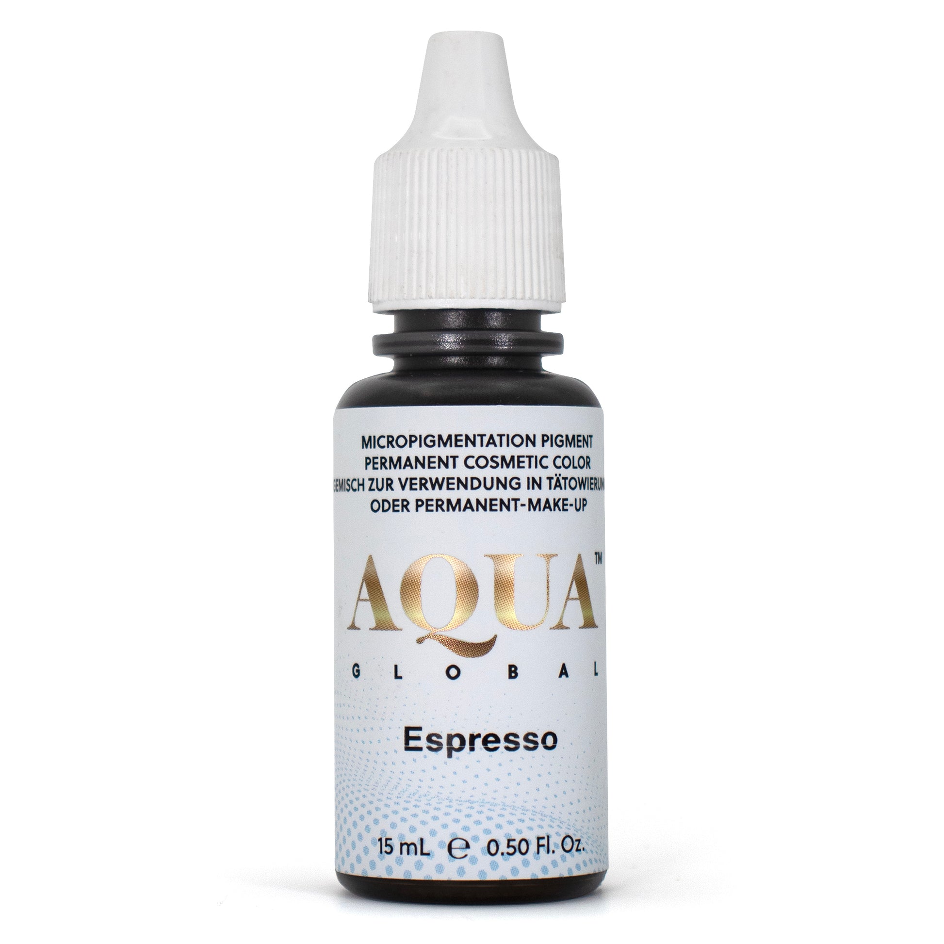 Aqua Global Espresso Pigment – 15ml intense dark brown for defined brows