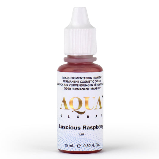 Aqua Global Luscious Raspberry pigment bottle for permanent makeup lip procedures