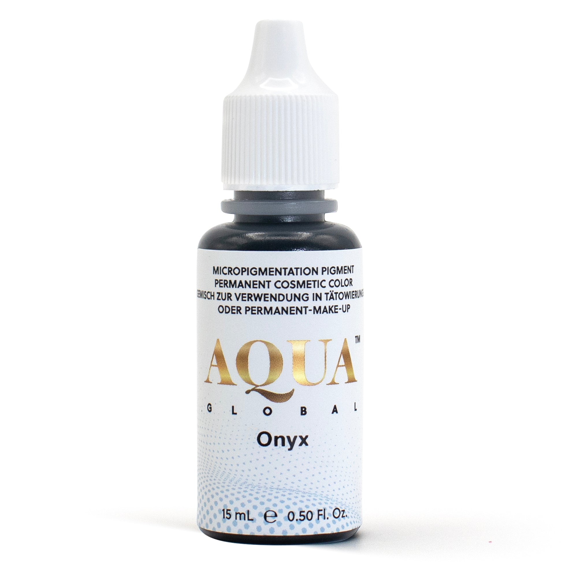 Aqua Global Onyx pigment bottle for permanent makeup eyeliner