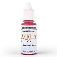 Aqua Hawaiian Punch lip pigment bottle for permanent makeup and lip blush procedures