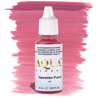 Aqua Hawaiian Punch PMU lip pigment in a cool bright pink shade, designed for lip blush artists who want vibrant healed results on fair to neutral skin tones.