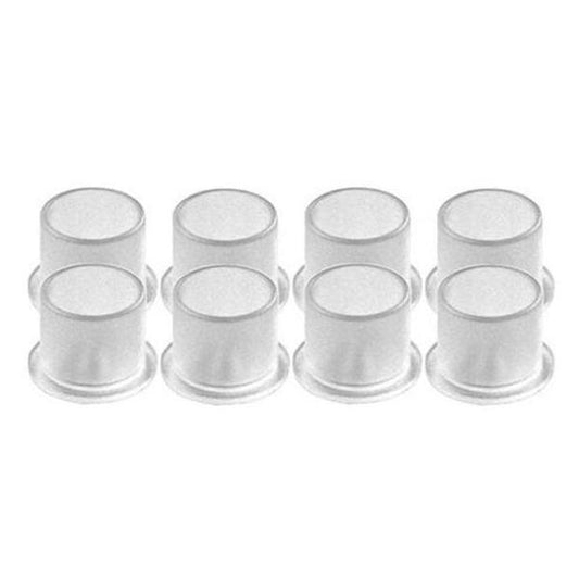 Tattoo Ink Cups – Clear Top Hat Style with Stable Base (100 Count)