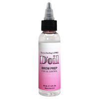 D’oil Brow Prep bottle by Teryn Darling OMG, a professional PMU prep product designed to reduce excess oil and improve pigment retention.