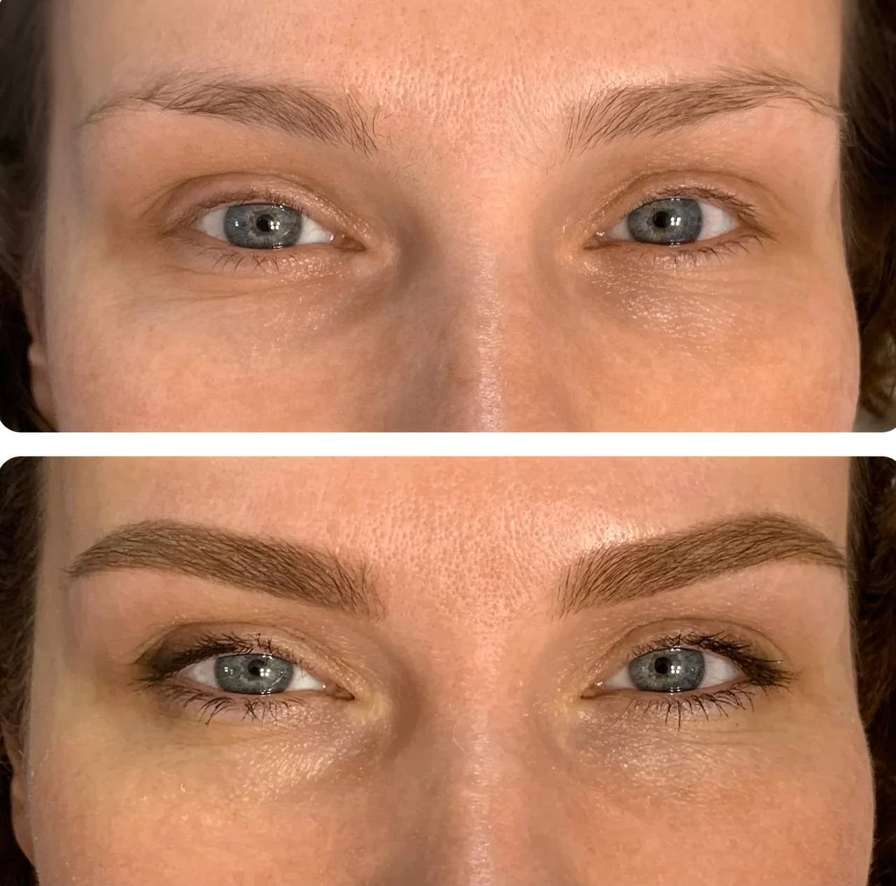 Hanafy Dark Blonde N2 Pigment on Model - Perfect for Blonde Brows