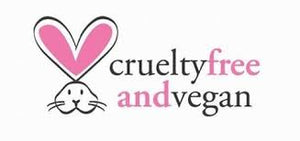 Cruelty-free and vegan product badge.