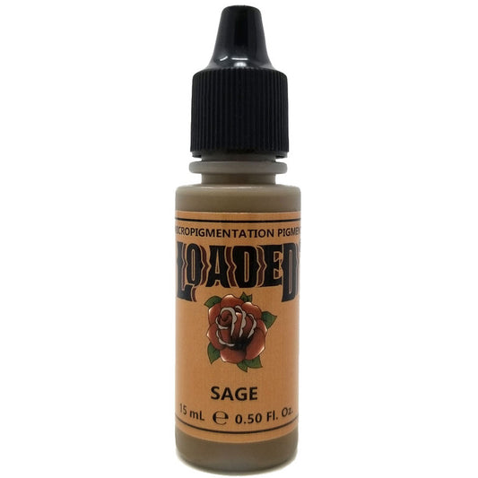 Bottle of Sage by LI Pigments—olive-neutral toned pigment for soft blondes and ash brunettes, available at Girlz Ink.