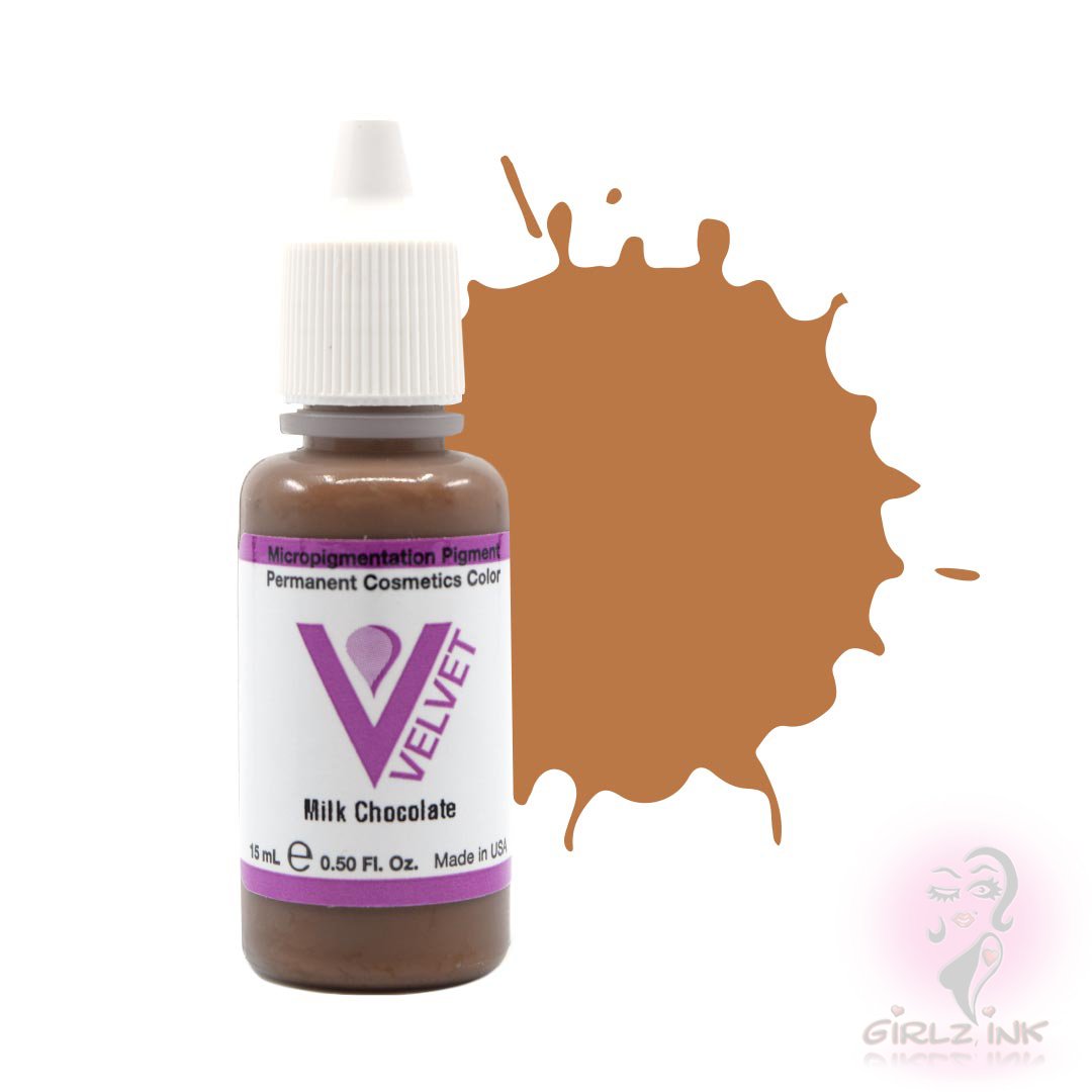 Velvet Original Milk Chocolate pigment for soft brown brows—trusted by PMU professionals.


