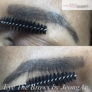 Navajo and Ebony Brown with Gray Vanish pigment blend for healed PMU brows