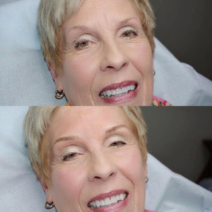 Healed brows using LI Pigments Oh My Darling from Girlz Ink, perfect for soft warm blondes or redheads.