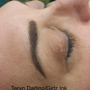Healed permanent makeup brow results with Girlz Ink and Teryn Darling