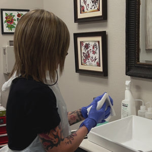 "Video of a PMU artist consulting with a client at Girlz Ink Studio, discussing procedure details and pigment choices."