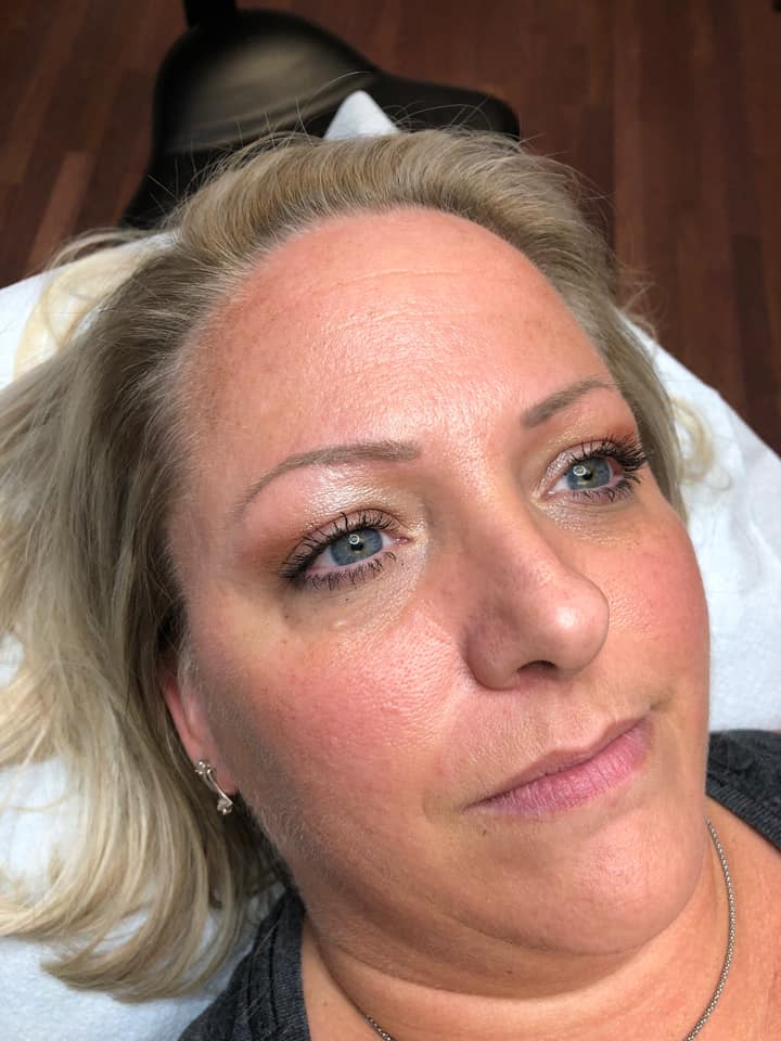 Clean brow work by Jennifer McCahill using Loaded Silver Spur—perfect for neutral to cool brown healed results.
