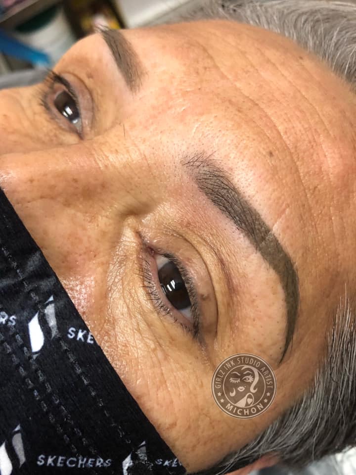 Li Pigments Loaded Silver Spur used by Michon Martinez—great for greying brow clients who need a cool ash tone without warmth