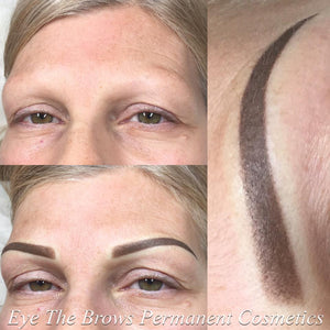 Soft, defined brows using Taupe pigment—PMU work by Jeong Ae Davidson.

