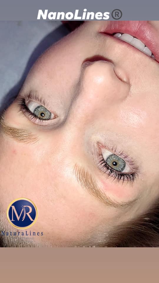 Whiskey Brown pigment by Loaded used by Mary Ritcherson for a natural, golden-toned PMU brow result.